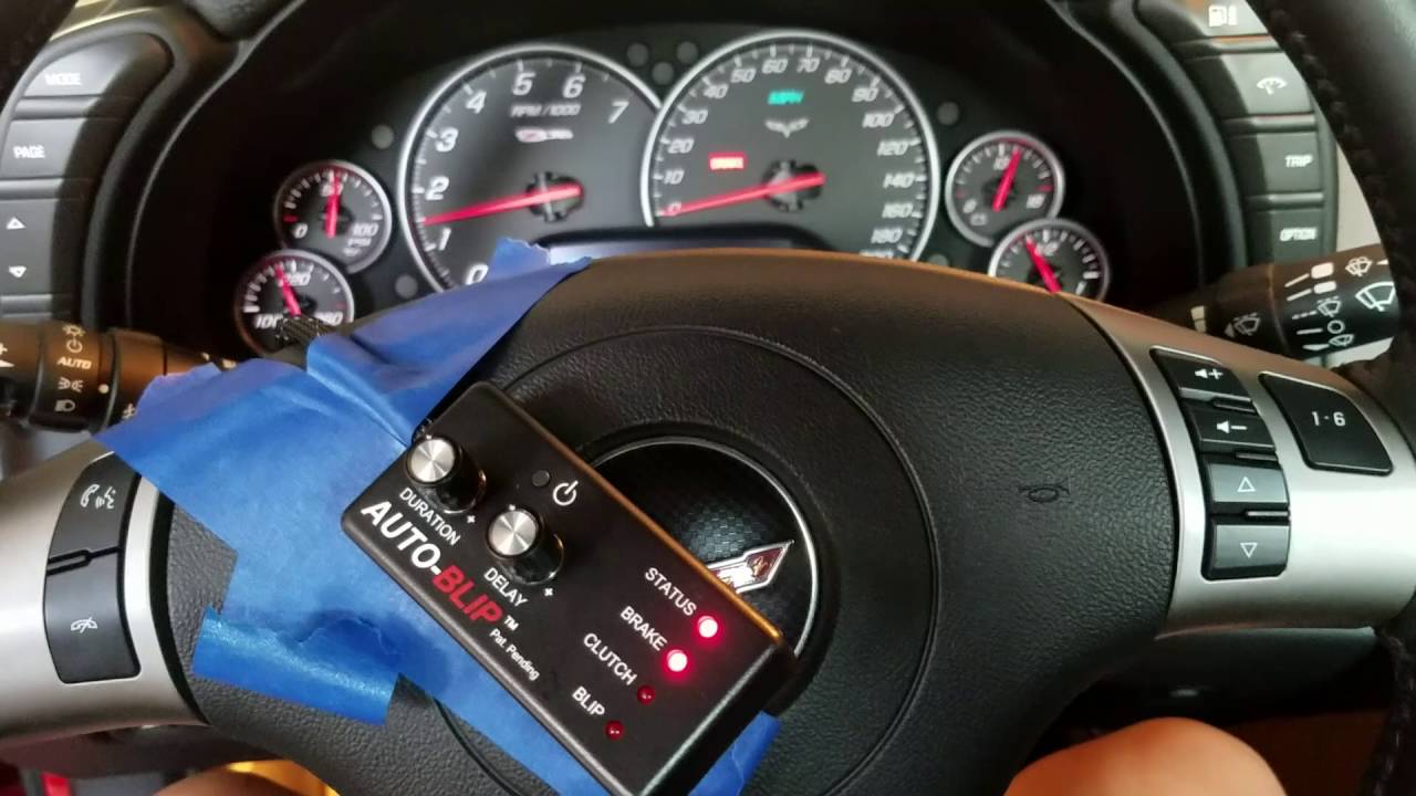 Auto-Blip test on a C6 Corvette